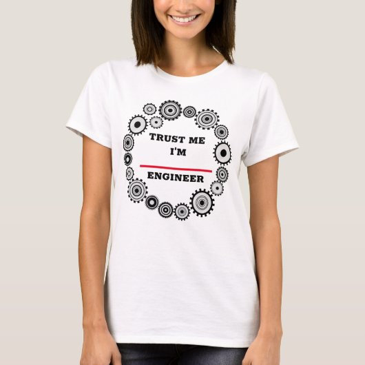私はエンジニアですTシャツ Tシャツ (正面)