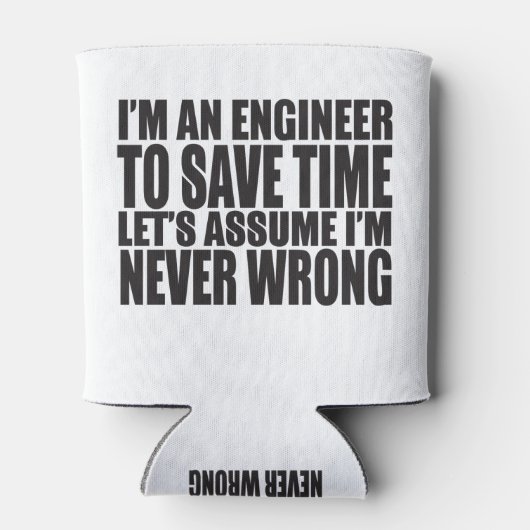 私はエンジニアで救す。私はNeveだと仮定しよう 缶クーラー (裏面)