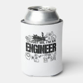 私はエンジニアのエンジニアリングギフトおもしろいである 缶クーラー (缶正面)