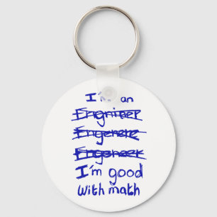 私はエンジニア、私は数学キーチェーンが得意 キーホルダー