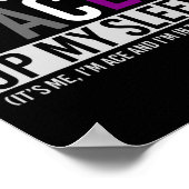 私はエースで、この袖の中のアイムはおもしろいLGBT Ase ポスター (角)