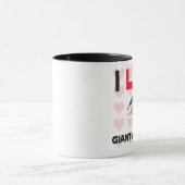 私はオオアリクイを愛します マグカップ (中央)