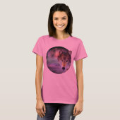 私はオオカミの芸術のTシャツです Tシャツ (正面フル)