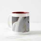 私はオオカミを愛します ツートーンマグカップ (正面左)