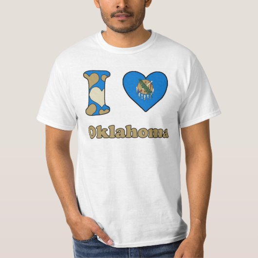 私はオクラホマが大好きだ Tシャツ (正面)