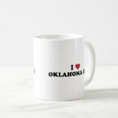 私はオクラホマシティーを愛します コーヒーマグカップ (正面右)