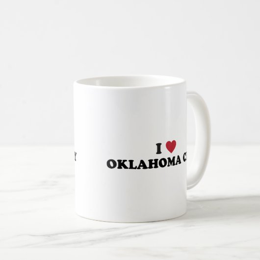 私はオクラホマシティーを愛します コーヒーマグカップ (正面右)