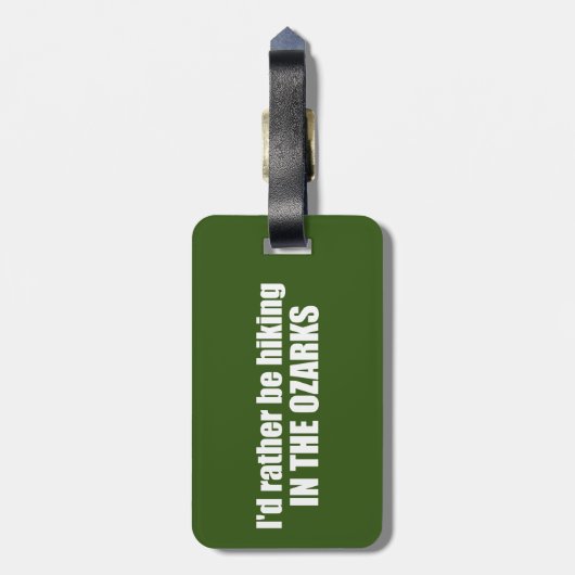 私はオザークでハイキングしたい ラゲッジタグ (裏面縦)