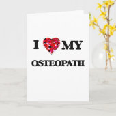 私はオステオパスが好きです カード (黄色い花)