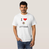 私はオタワイリノイを愛します Tシャツ (正面フル)