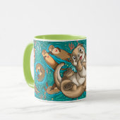 私はオッターマグが好きであなたを愛している マグカップ (正面左)