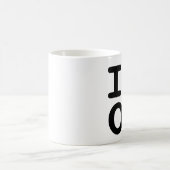 私はオハイオ州のマグを愛します コーヒーマグカップ (中央)