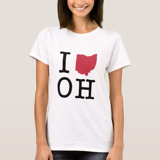 私はオハイオ州を愛します Tシャツ (正面)