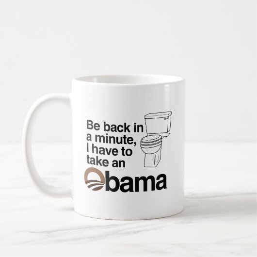 私はオバマを取らなければなりません コーヒーマグカップ (左)