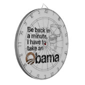 私はオバマを取らなければなりません ダーツボード (正面左)