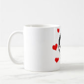 私はオバマを愛します コーヒーマグカップ (左)