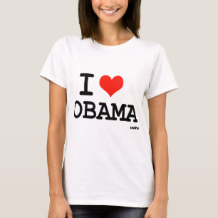 私はオバマを愛します Tシャツ