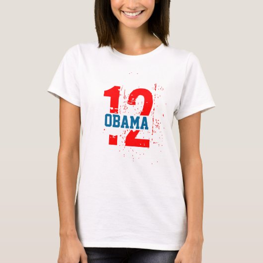 私はオバマ2012年を愛します Tシャツ (正面)