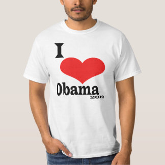 私はオバマ2012年を愛します Tシャツ