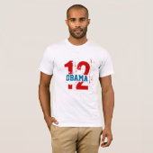 私はオバマ2012年を愛します Tシャツ (正面フル)