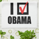 私はオバマBW - .PNG --を投票しました キッチンタオル (折り畳み)