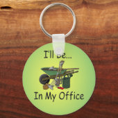 私はオフィスに入る キーホルダー (正面)