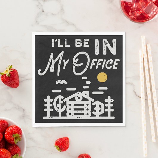 私はオフィスに入る スタンダードランチョンナプキン