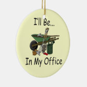 私はオフィスの庭にいる セラミックオーナメント (右)