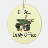 私はオフィスの庭にいる セラミックオーナメント (左)