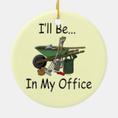 私はオフィスの庭にいる セラミックオーナメント (裏面)