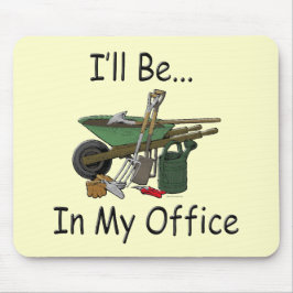 私はオフィスの庭にいる マウスパッド