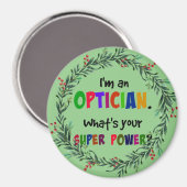 私はオプティシャン、クリスマスユーモア マグネット