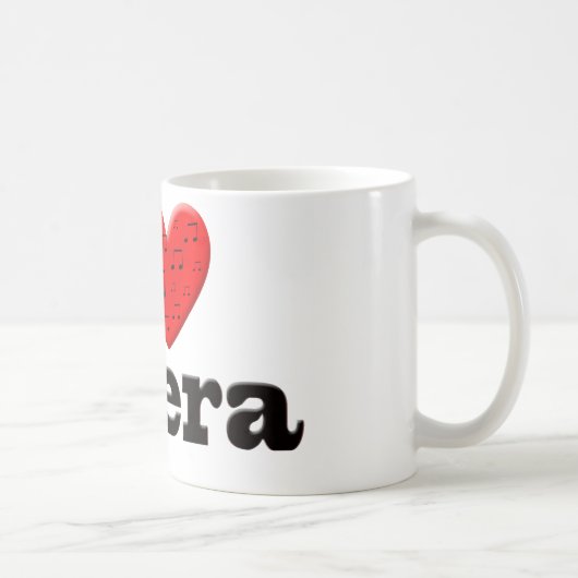 私はオペラを愛します コーヒーマグカップ (右)