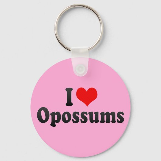 私はオポッサムが大好き キーホルダー (正面)