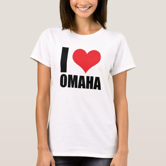 私はオマハが大好き Tシャツ (正面)