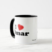 私はオマールを愛します マグカップ (正面左)