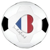 私はオランダ旗の色ハート サッカーボール (回転)