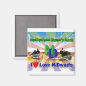 私はオランダ・ドワーフ・バニーが大好き マグネット (正面/裏面)