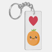 私はオレンジが大好きだ キーホルダー (正面左)