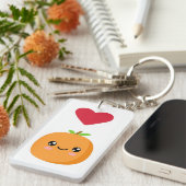私はオレンジが大好きだ キーホルダー (正面右)