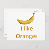 私はオレンジが好きだ ポストカード (正面/裏面)