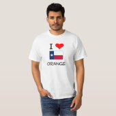 私はオレンジテキサス州を愛します Tシャツ (正面フル)