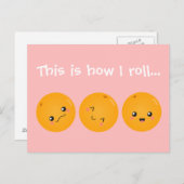 私はオレンジ転がのスタイル ポストカード (正面/裏面)