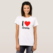 私はオロモが大好きだ Tシャツ (正面フル)