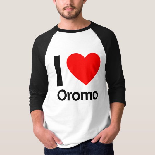 私はオロモが大好きだ Tシャツ (正面)