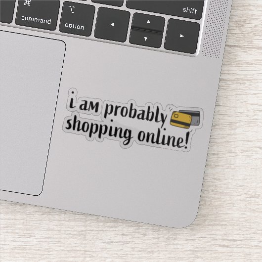 私はオンラインでショッピングかもしれない！ シール (詳細)