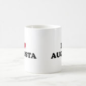 私はオーガスタジョージアを愛します コーヒーマグカップ (中央)