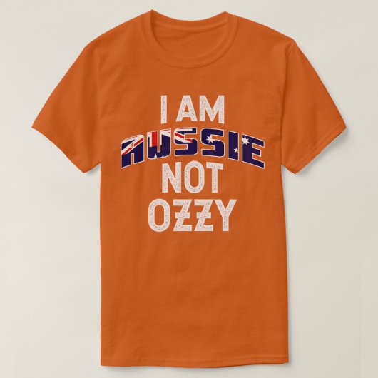 私はオージーではないおもしろいデザイン Tシャツ (デザイン正面)
