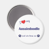 私はオージー犬が大好き マグネット (正面/裏面)