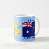 私はオーストラリアが大好きだ コーヒーマグカップ (正面右)